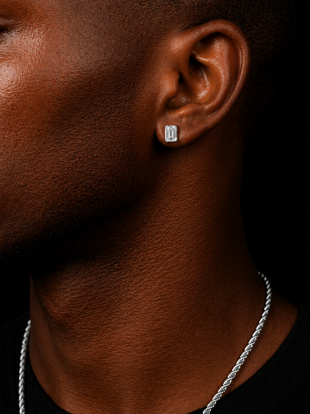 EMERALD STUD EARRINGS