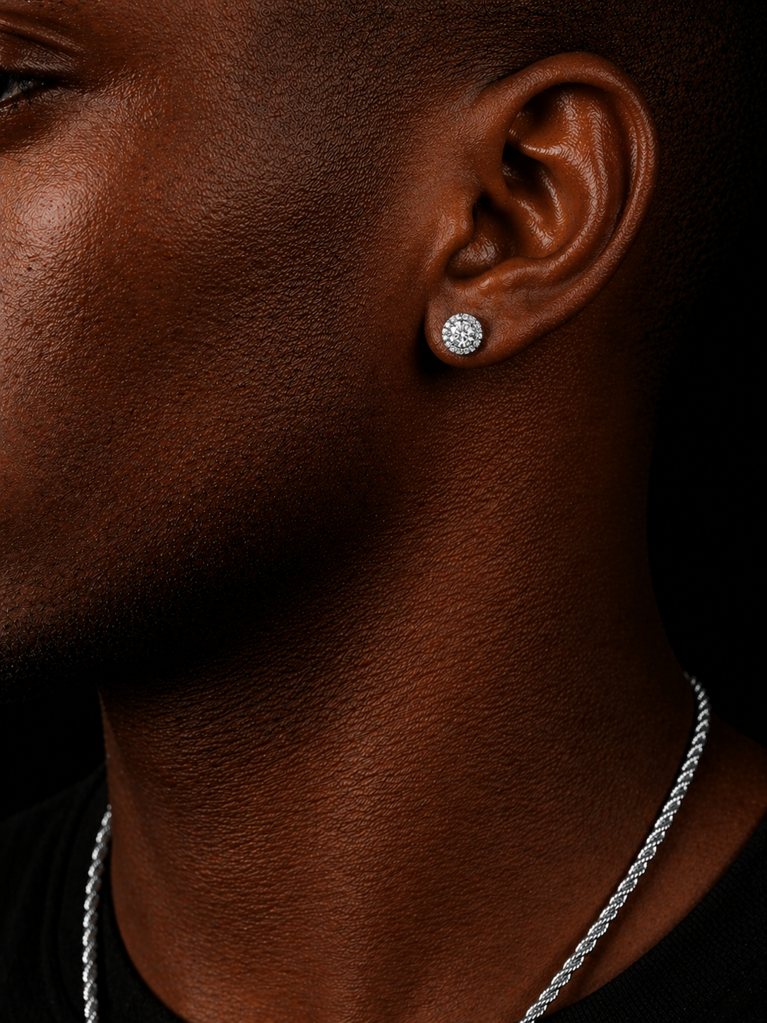 ROUND HALO STUDS