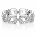 ICED MOISSANITE LINK RING