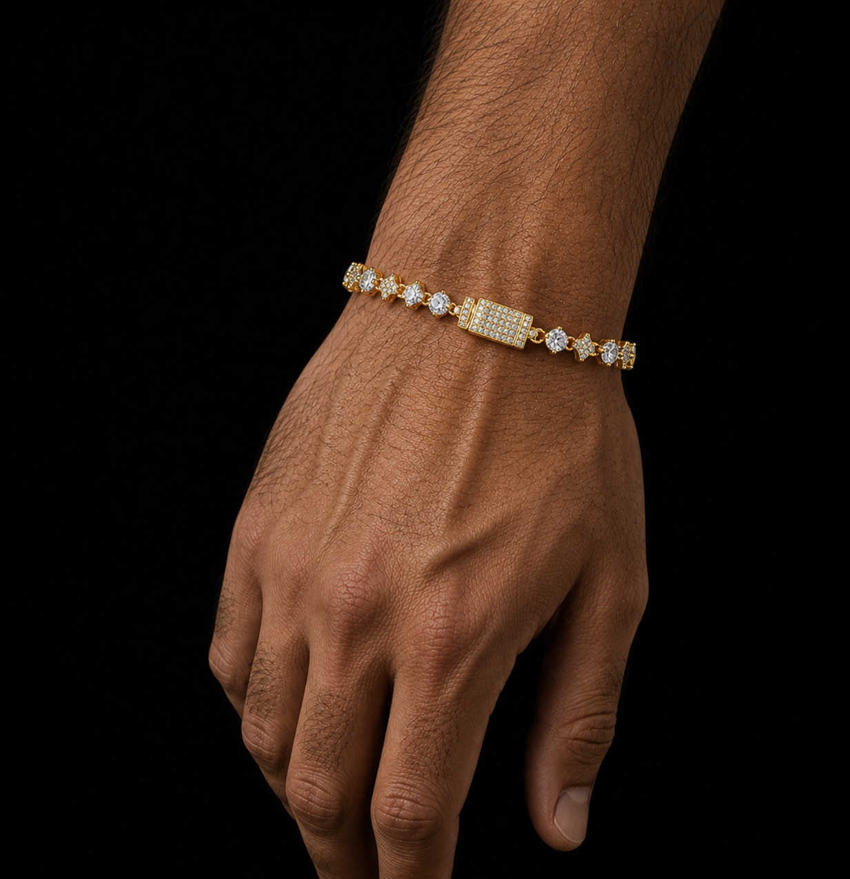 Stardust Tennis Bracelet | Gold