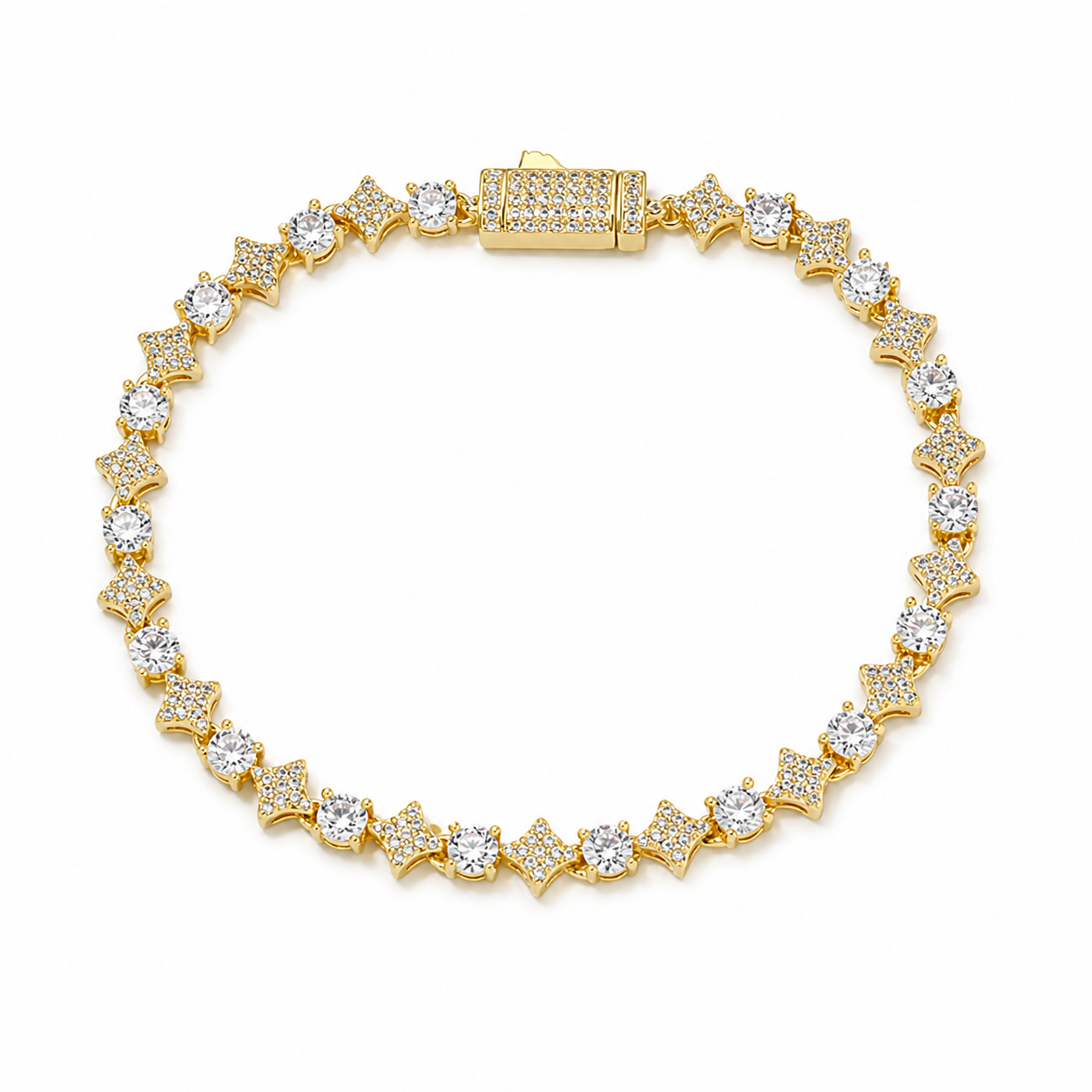 Stardust Tennis Bracelet | Gold