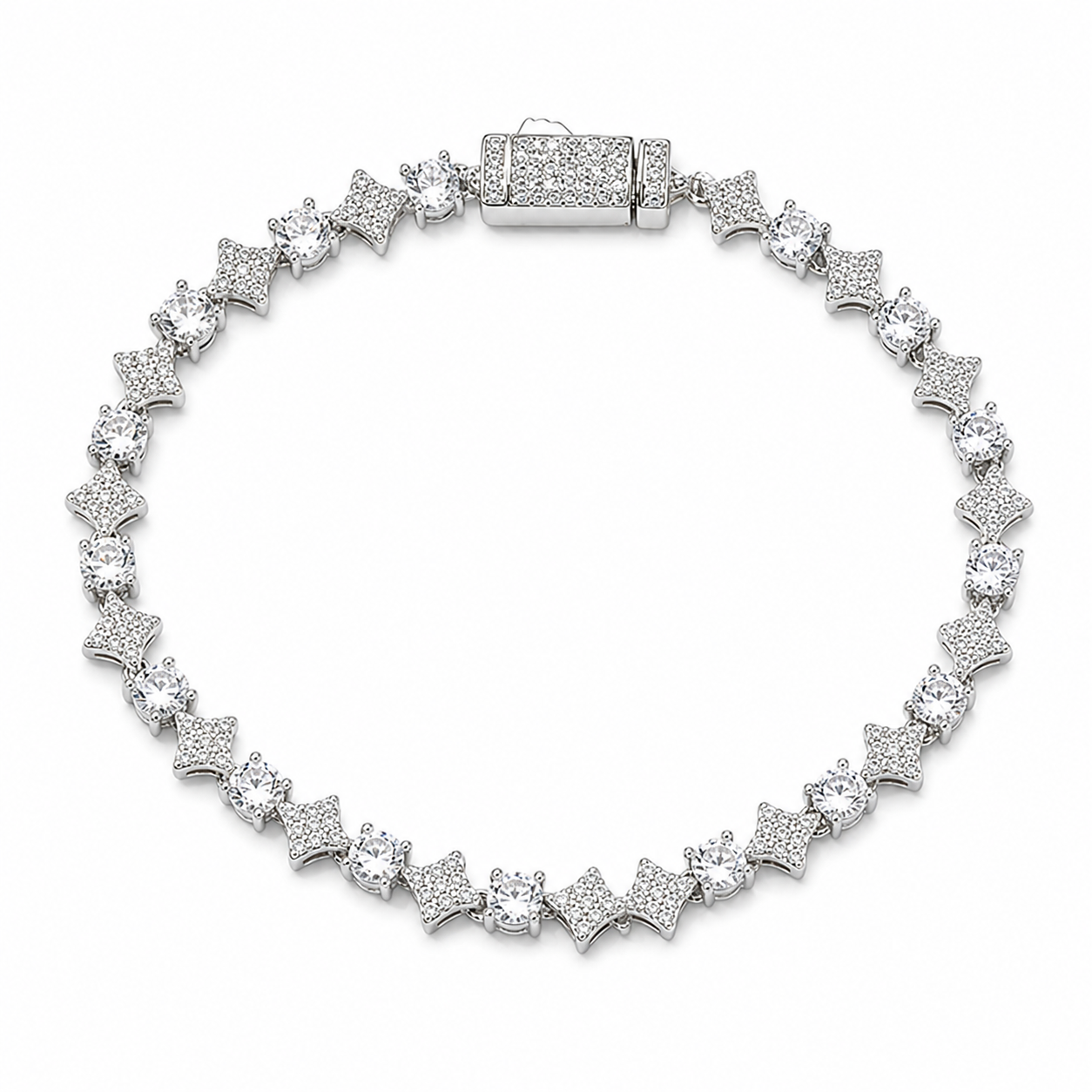 Stardust Tennis Bracelet | Silver