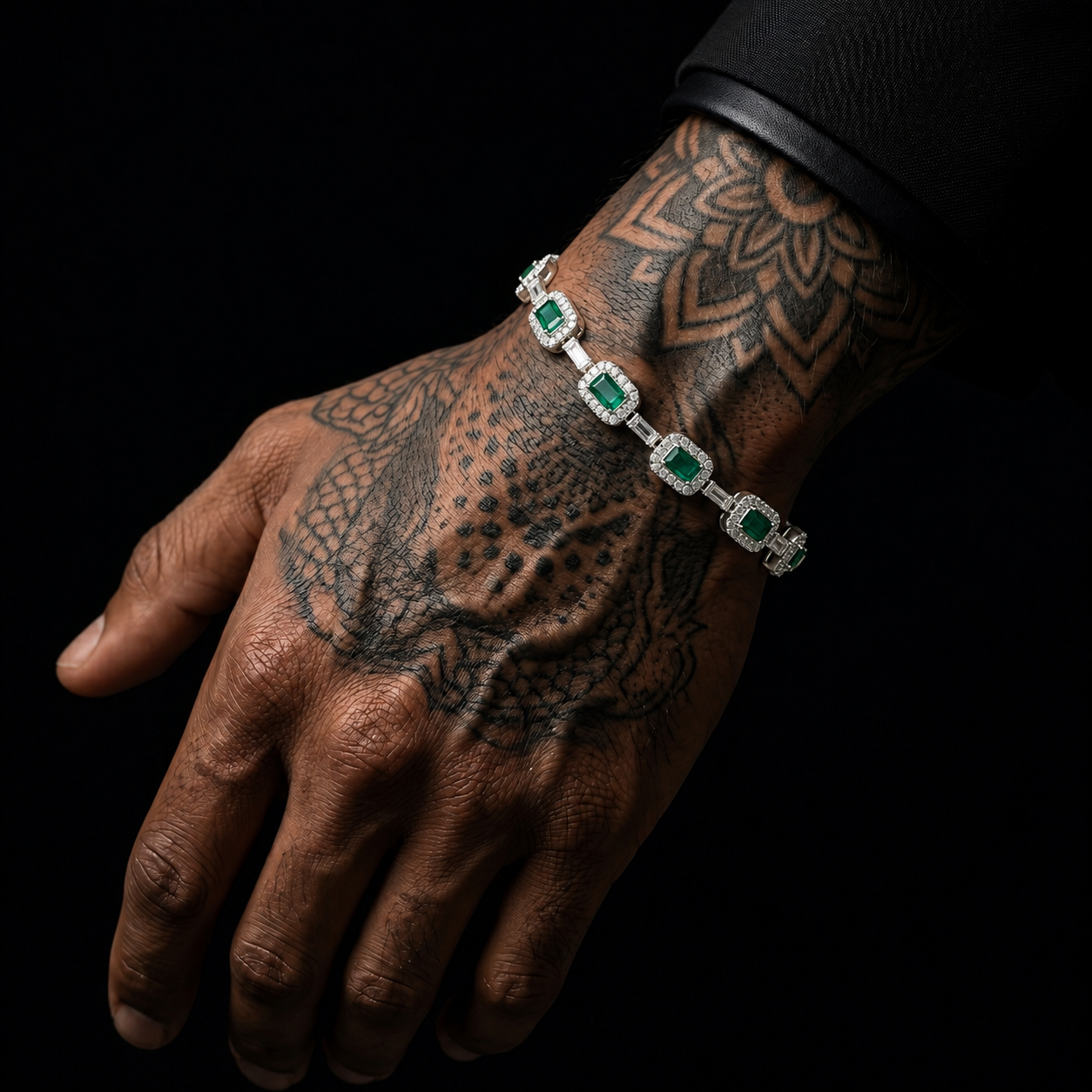 Emerald Royale Bracelet | Silver
