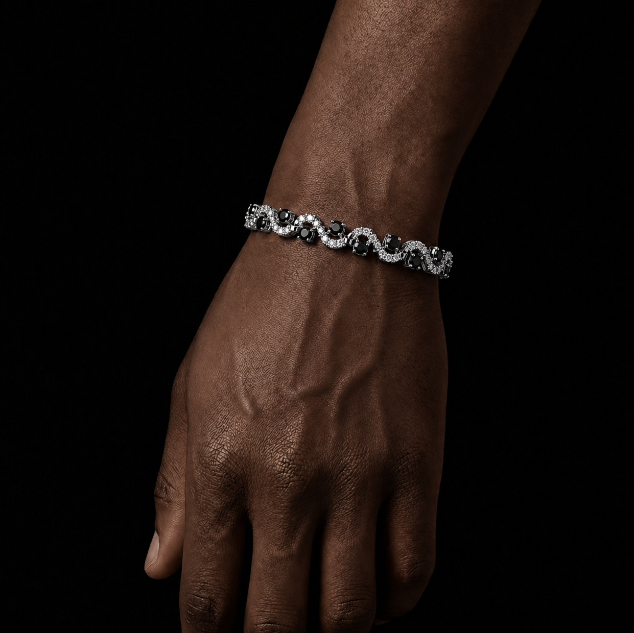OBSIDIAN ICE BRACELET