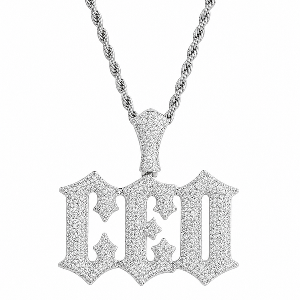 ICED CEO PENDANT - SILVER