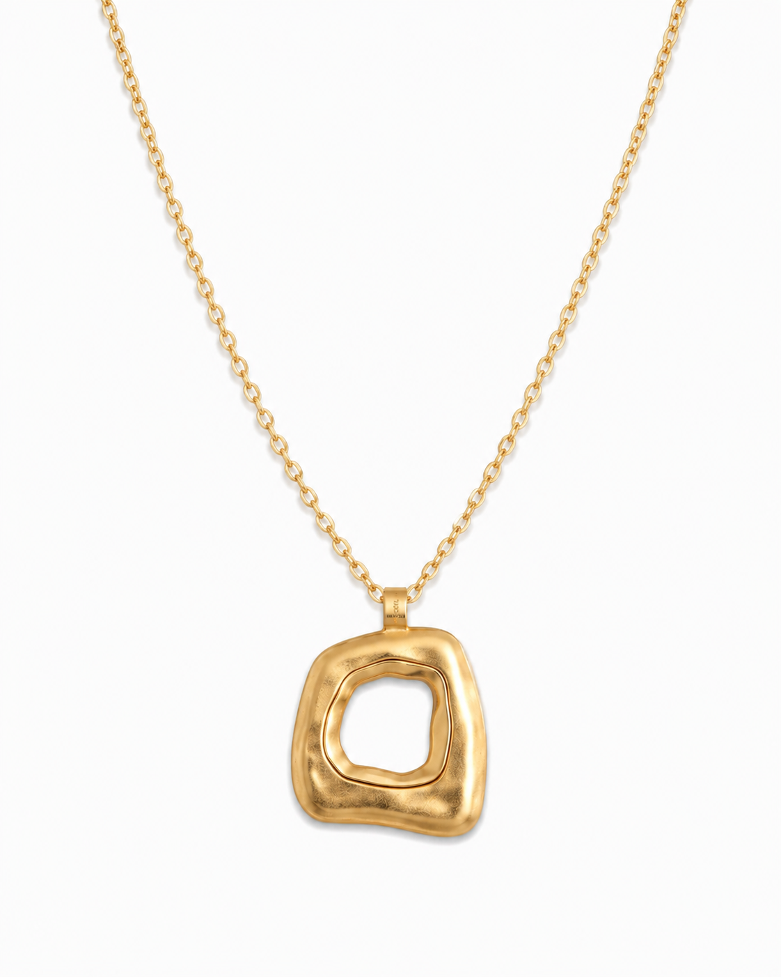 AURA SCULPTED GOLD NECKLACE