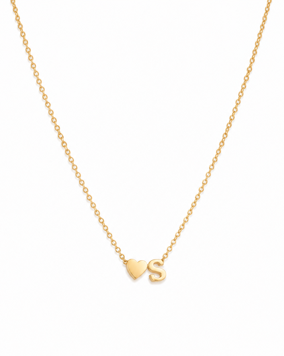 ÉCLAT INITIAL HEART NECKLACE