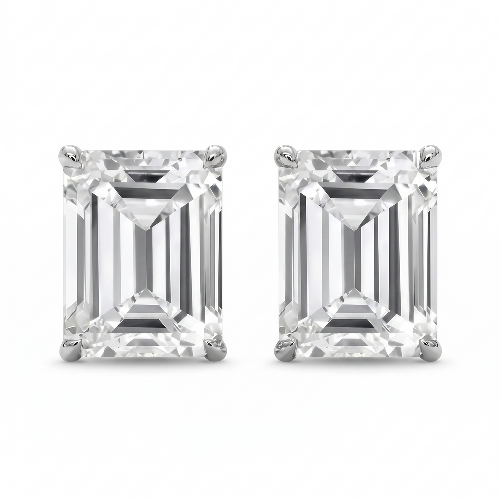EMERALD STUD EARRINGS