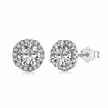 ROUND HALO STUDS