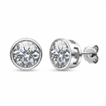 ICE ROUND STUD EARRINGS